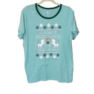 St Patrick's I‎ Don't Need Luck I'm Magical Top Size XXL